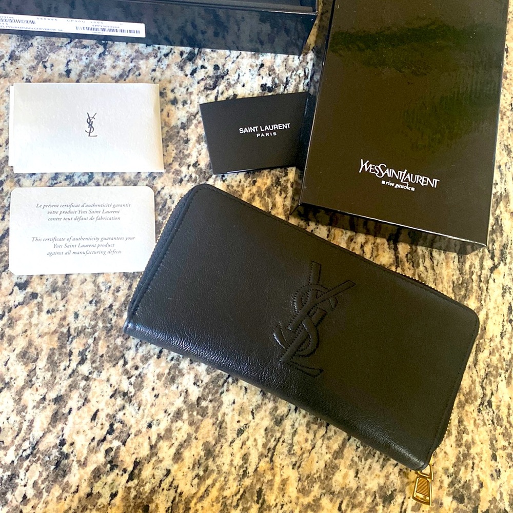 YSL Black Wallet